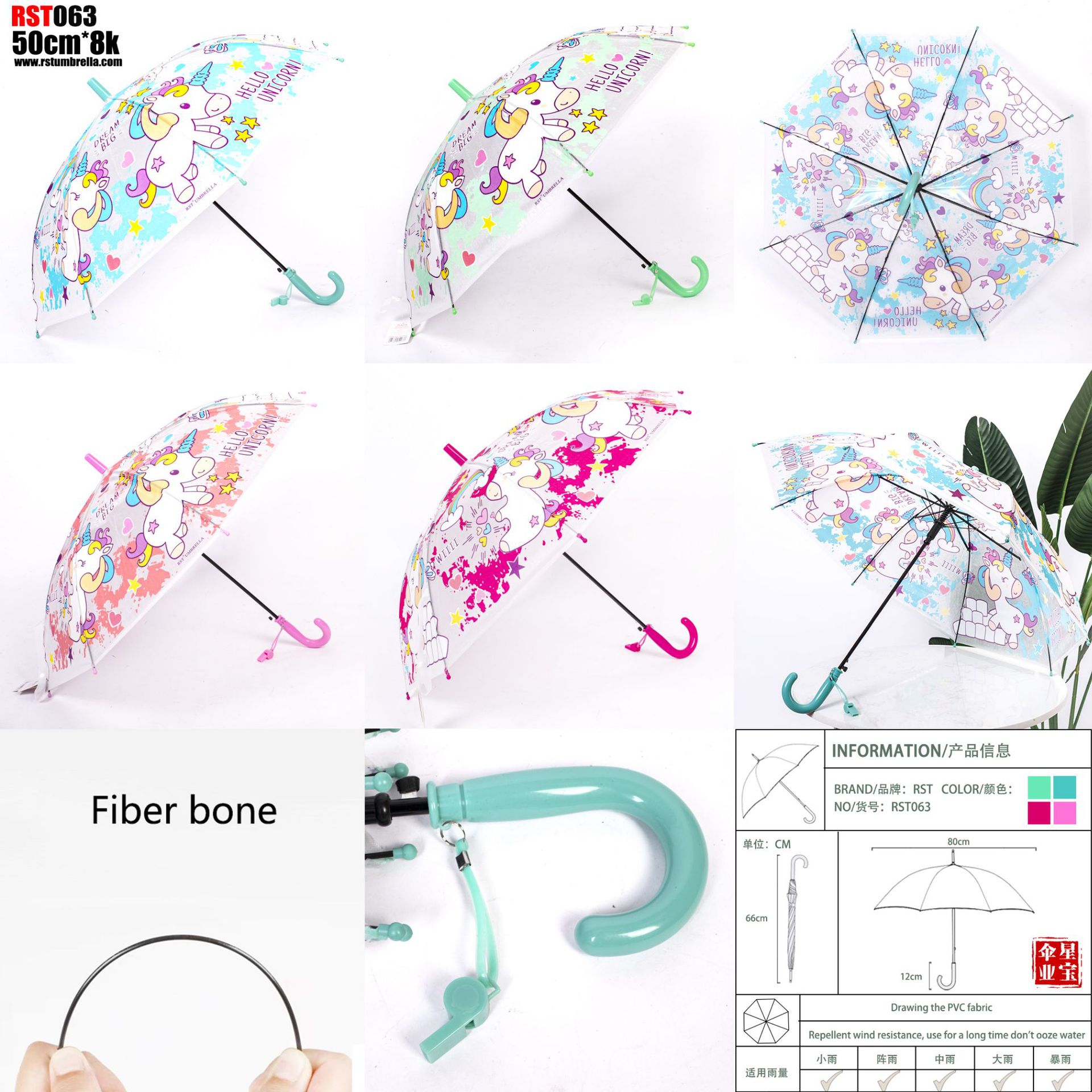 出德国欧洲新款外贸儿童伞可爱手绘卡通EVA自动伞19寸多色现货详情17