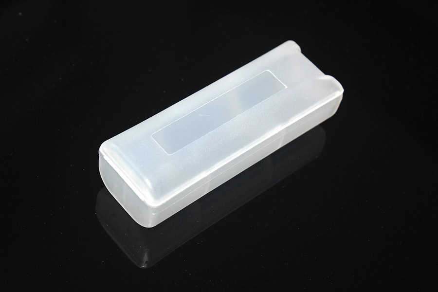 Single-section extended pointed 18650 battery box, 18650 storage box, 21700 plastic box, PP box pic 3