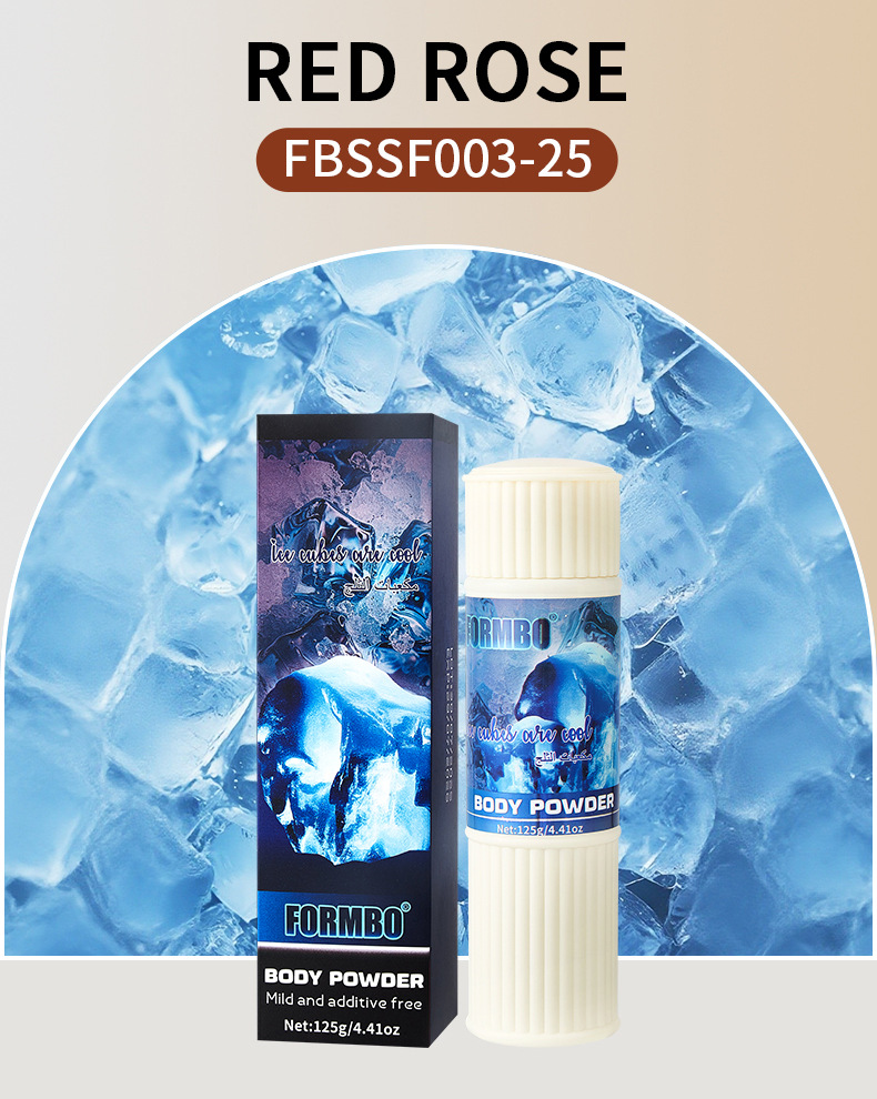 【跨境专供】FORMBO身体粉清凉止汗清爽持久留香花香身体粉批发详情12