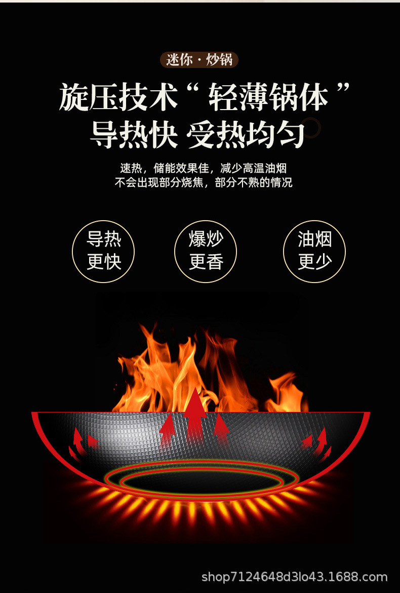 无涂层迷你小铁锅精铁铸造不粘锅电磁炉灶炉通用多功能奶锅现货详情43