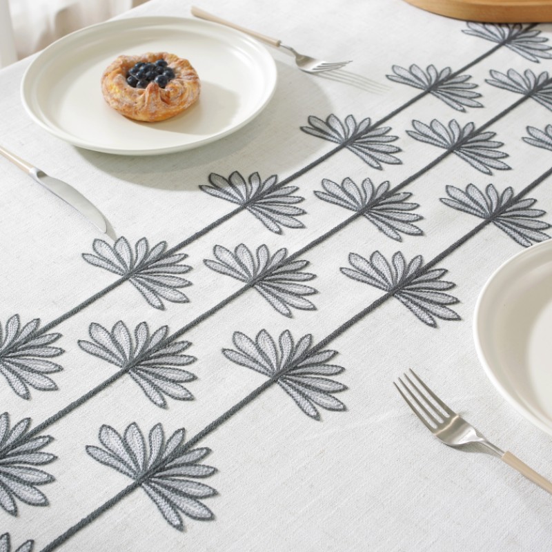 乐轩秀红色新年圣诞节桌布提花加厚轻奢高级氛围感长方形餐桌台布详情57