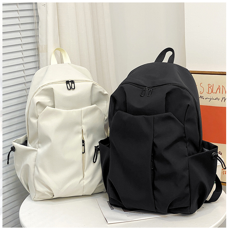 跨境新款双肩包大容量男女学生书包简约休闲短途出差商务电脑包详情38