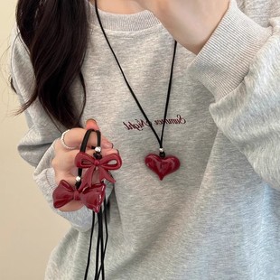 秋冬仿骆驼骨吊坠项链女ins小众设计感长款毛衣链独特百搭配饰品详情2