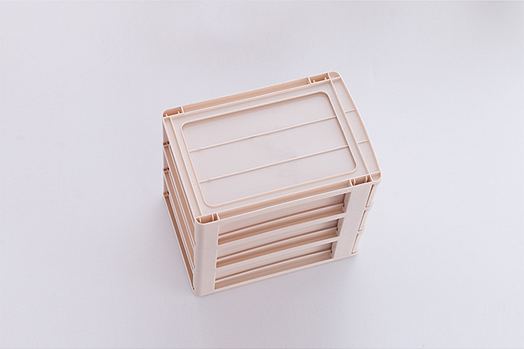 首饰整理盒办公家用分格储物盒杂物抽屉式桌上化妆品收纳盒批发详情12
