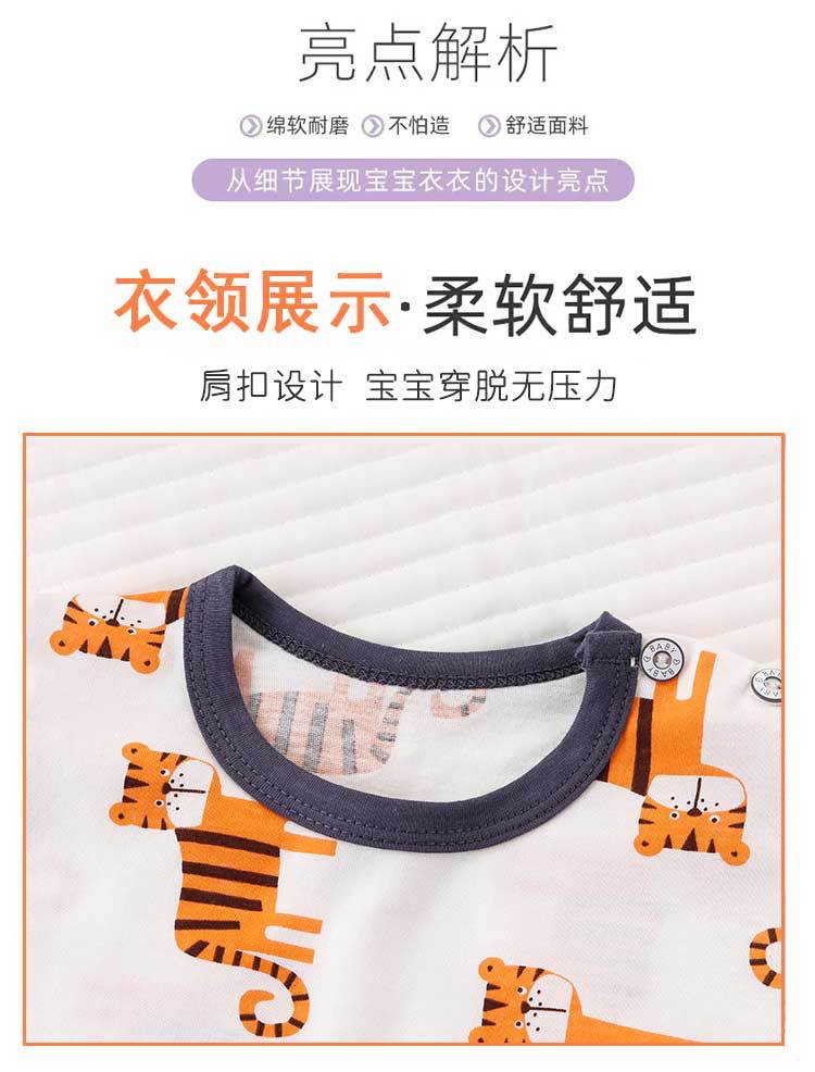 儿童短袖套装宝宝夏季T恤两件套纯棉运动休闲衣服中小童亲子详情3