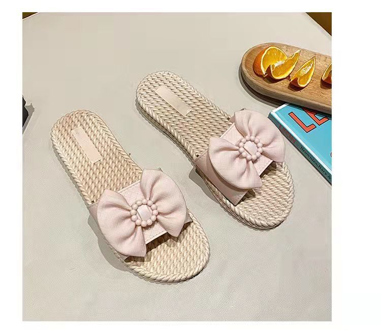 拖鞋女夏季外穿时尚防滑防臭耐磨轻便百搭ins蝴蝶结韩版批发详情11