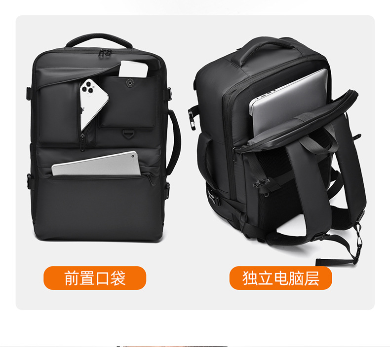 商务出行背包大容量双肩包行李包户外旅行出差通勤登机背包详情12