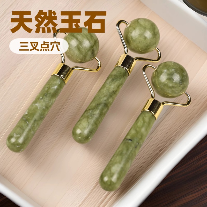 圆珠按摩滚轮面部全身养护玉石美容按摩器厂家批发跨境经络按摩眼周护理按摩工具详情8