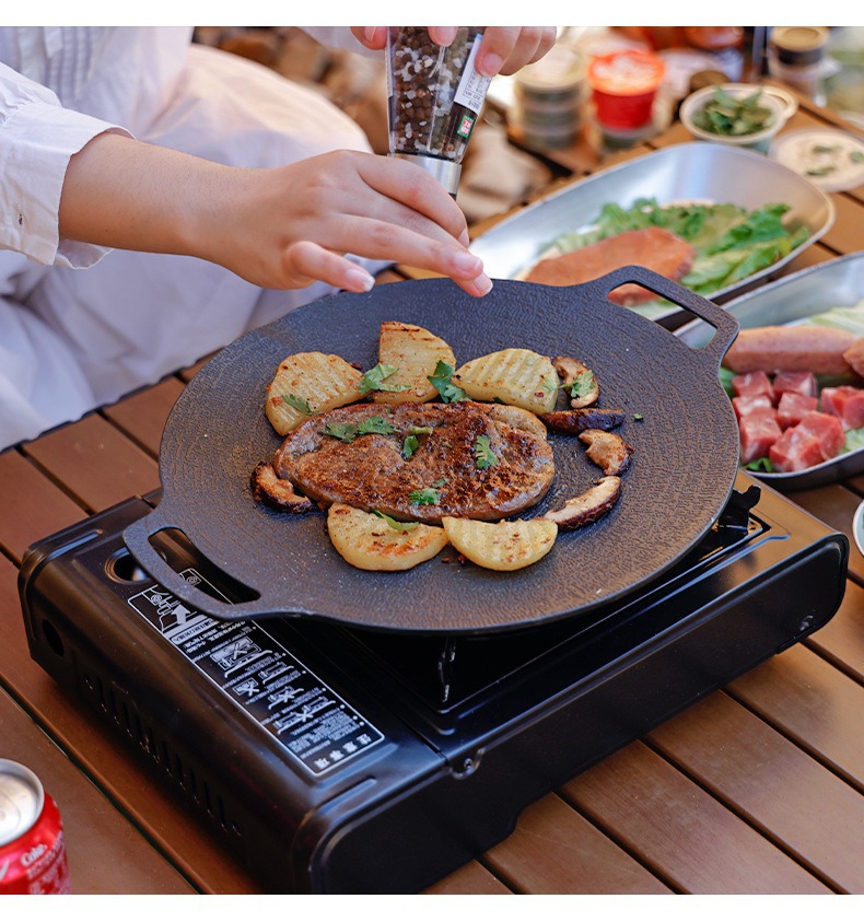 Fujing portable gas stove, dual-burner flameout protection, single-burner gas stove, natural gas stove pic 12