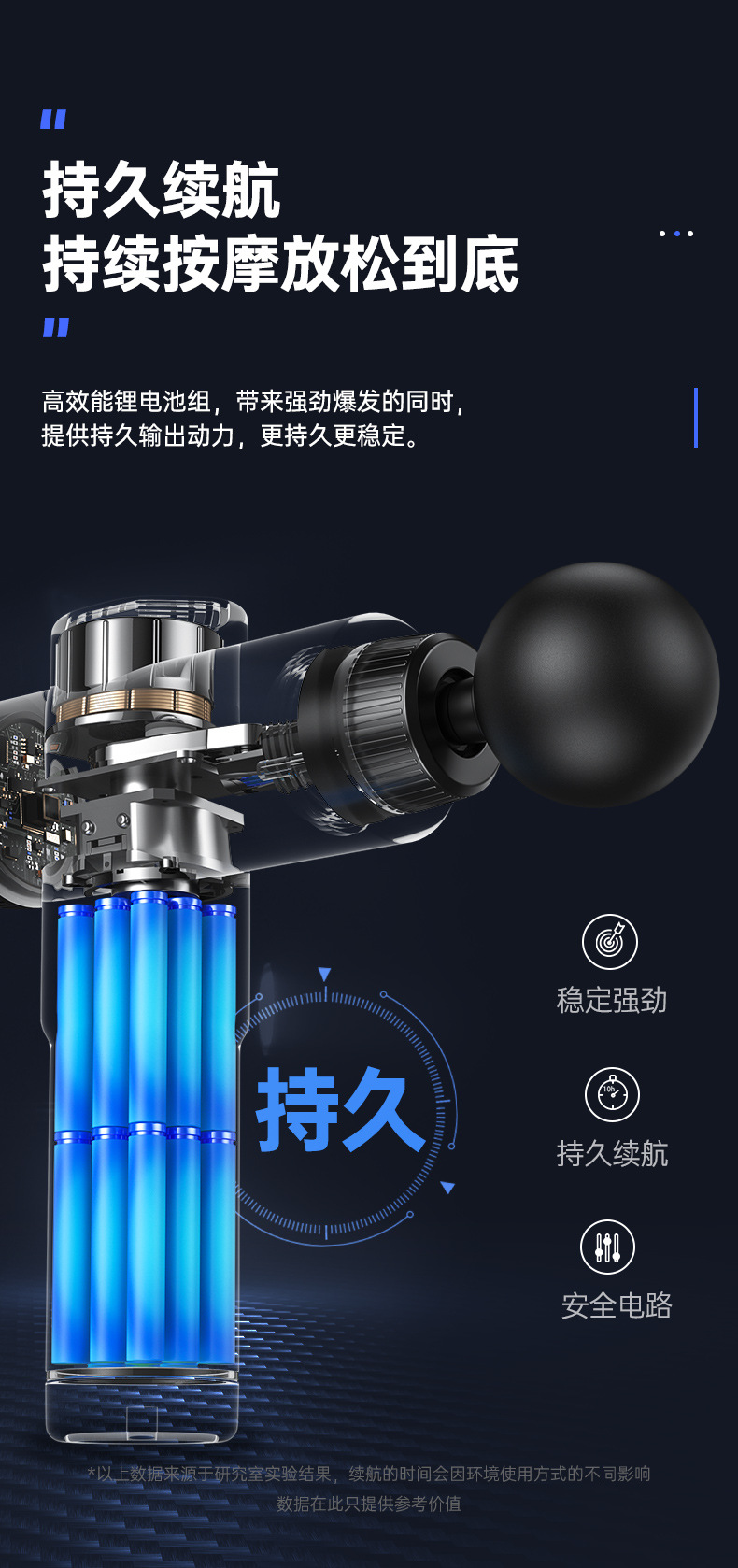 康佳新款筋膜枪按摩器全身肌肉放松按摩枪多挡位智能电动颈膜枪详情24