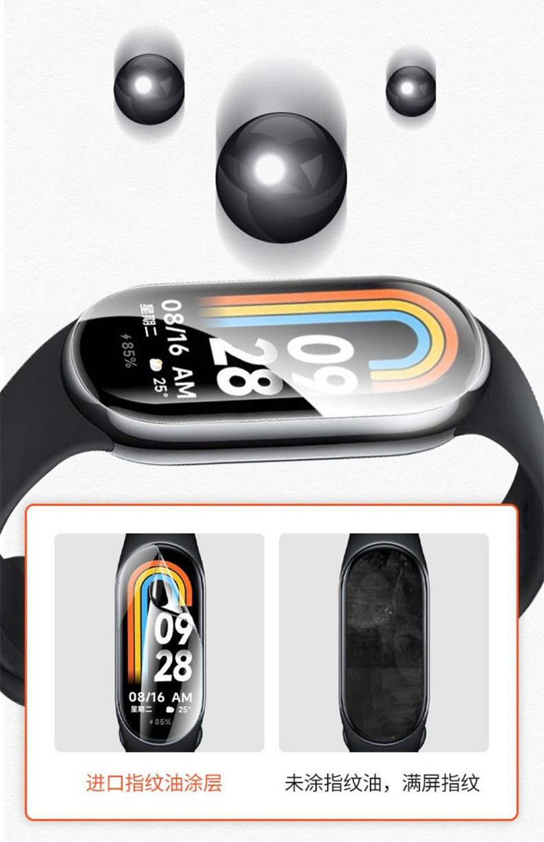 The new Xiaomi Band 9 film water condensation film positioning instant film application wonder. The band film is suitable for applying films to the Xiaomi Band 10 pic 12