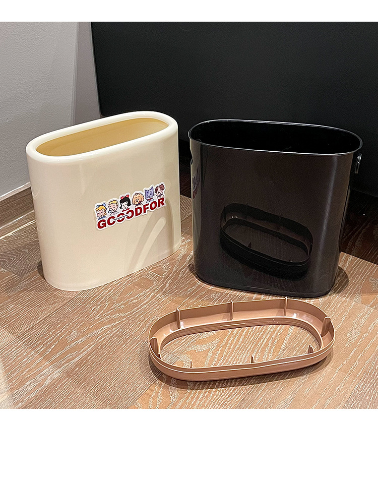 高颜值家用垃圾桶2025新款卫生间厕所专用小号客厅卧室夹缝极窄缝详情10