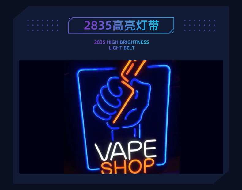 跨境LED霓虹灯 造型派对装饰灯广告牌室内装饰open悬挂发光字字母详情12