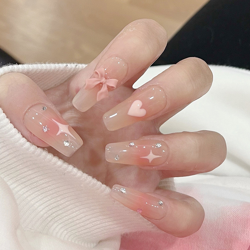 Nail patches, false nails, 2024 new style whitening nail patches, popular wearable nail patches, wearable detachable nail patches pic 8