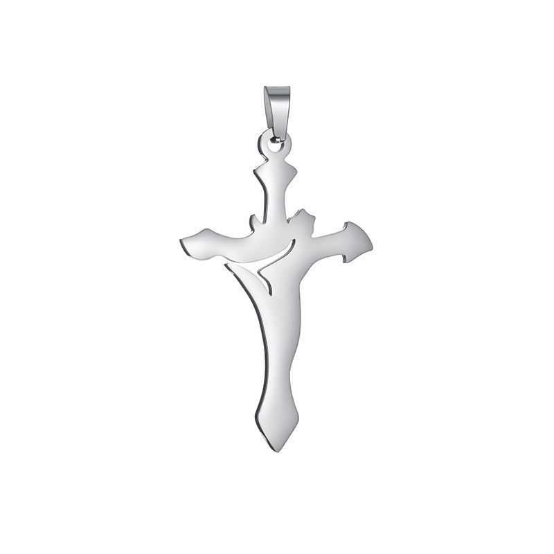 Half-price clearance sale of 36-style cross pendant and stainless steel cross necklace from the source factory for wholesale in stock pic 39