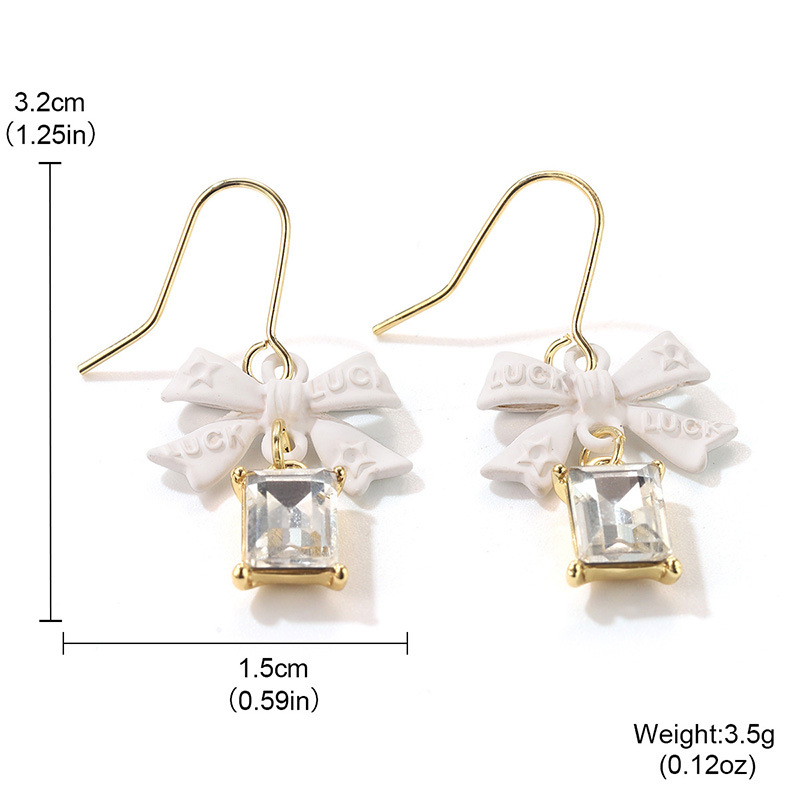 Korean sweet bow earrings, ins style, cute and girlish tassel earrings, French light luxury and high-end earrings pic 24