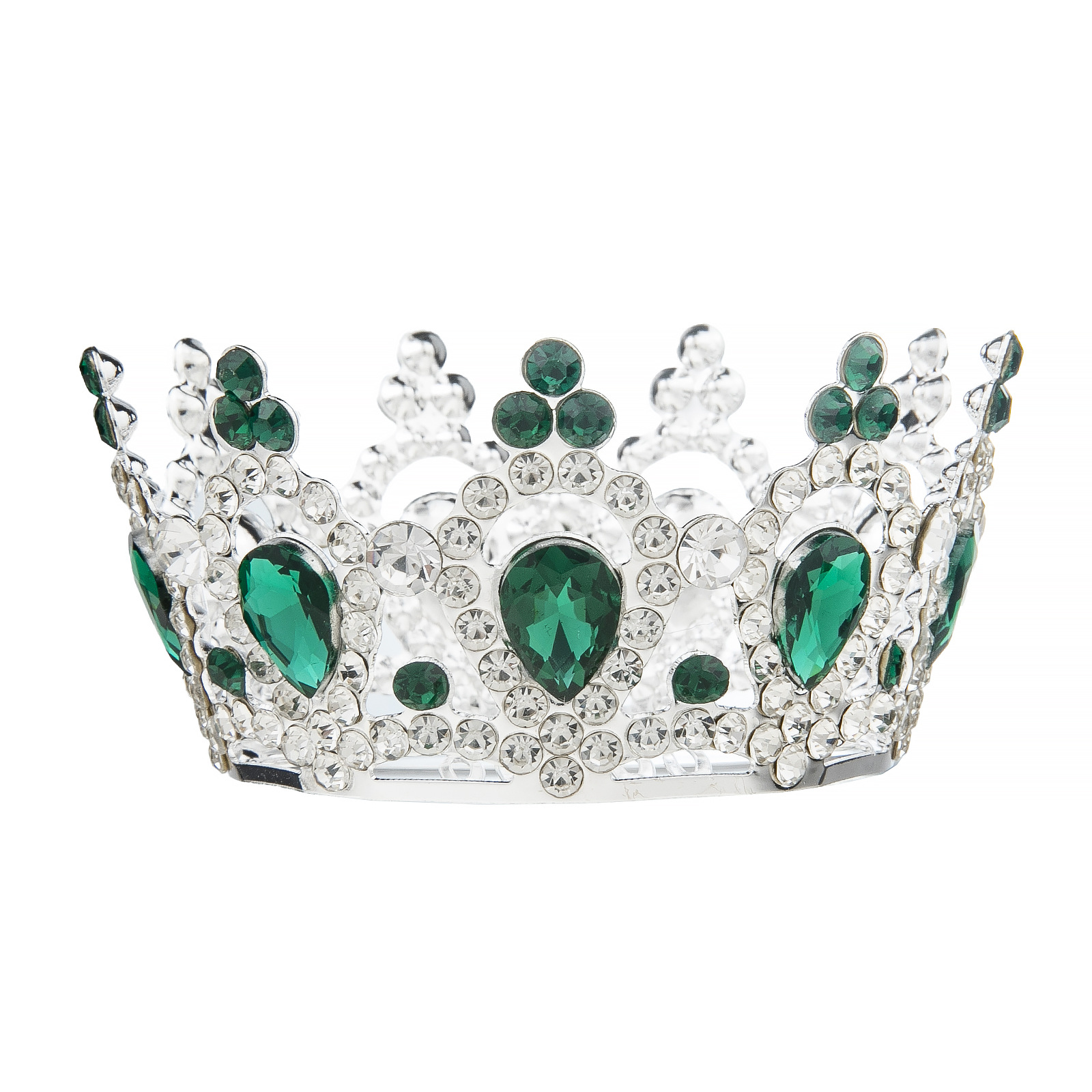 跨境新款外贸彩色水钻带梳齿儿童小满冠生日宴会派对皇冠头饰详情9