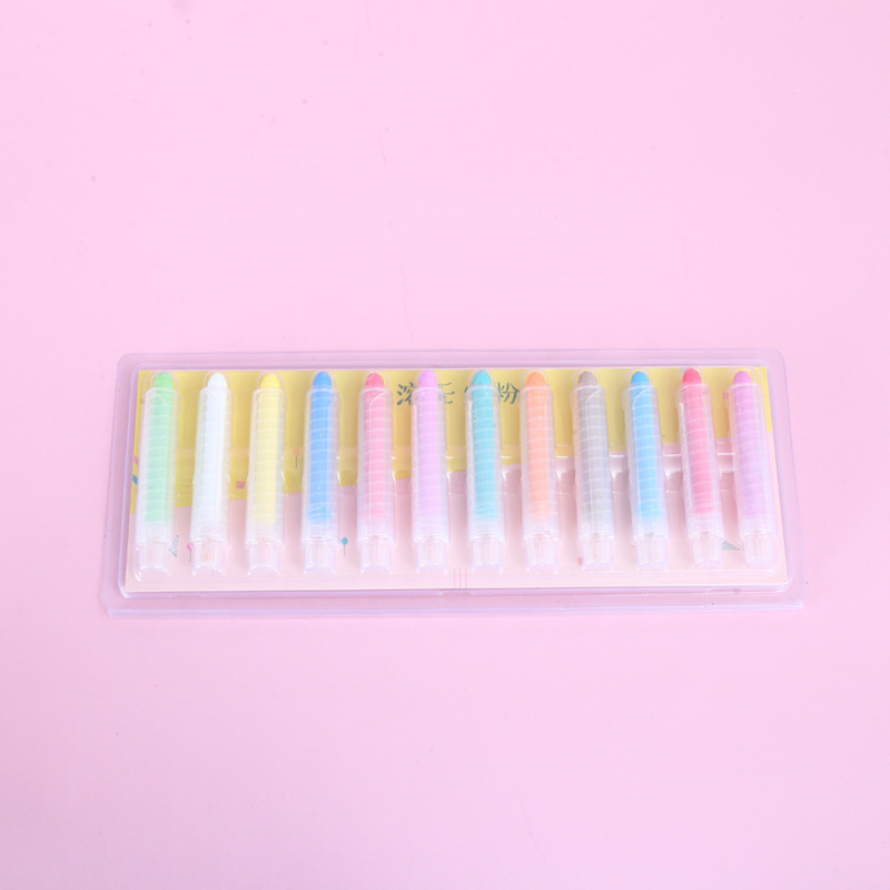 水溶性无尘粉笔白色办公教学用品粉笔儿童彩色涂鸦绘画固体粉笔详情13