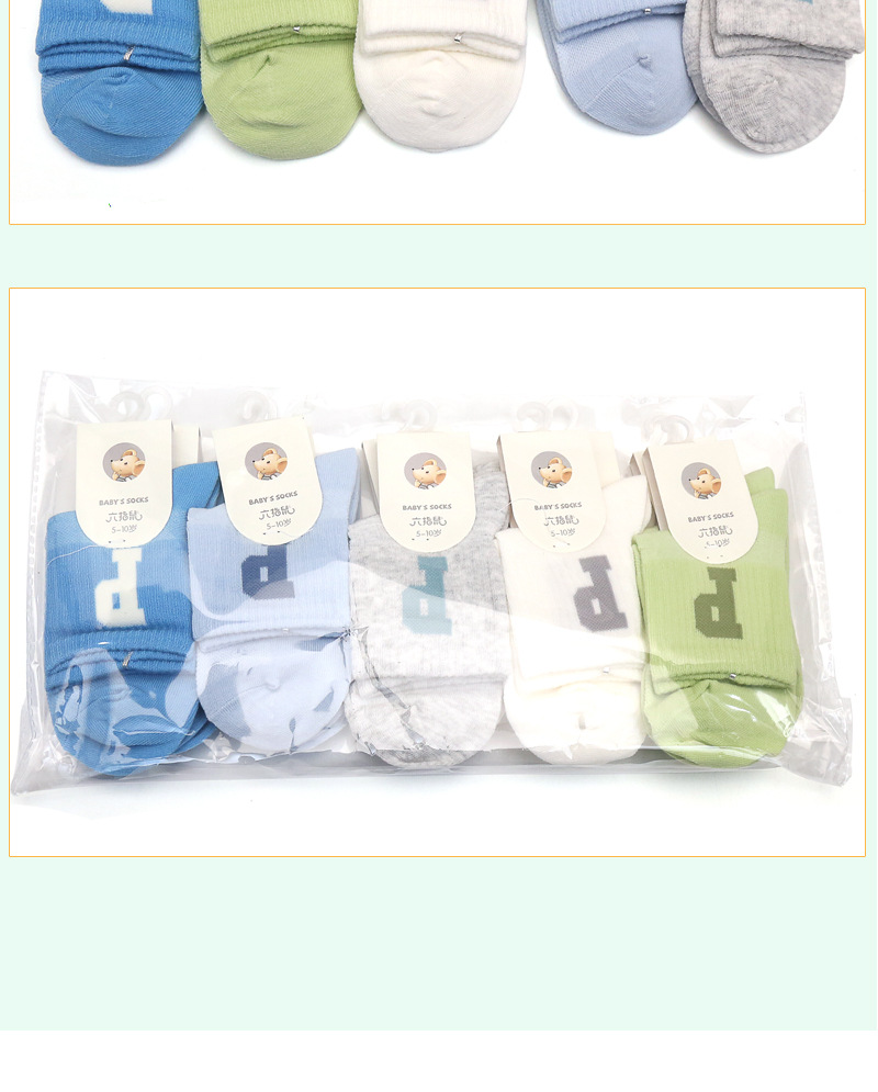 六指鼠春网眼款儿童袜子精梳棉夏季女孩卡通男宝袜子韩版棉袜中筒详情30