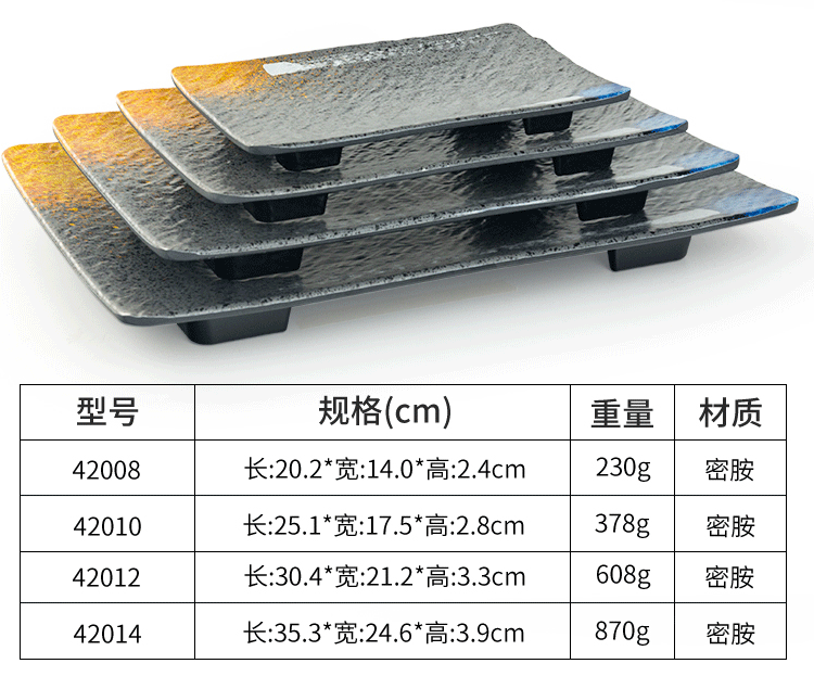Melamine plates, Japanese plastic barbecue plates, porcelain-like round flat plates, barbecue plates, restaurant hot pot tableware, vegetable plates, commercial use pic 11