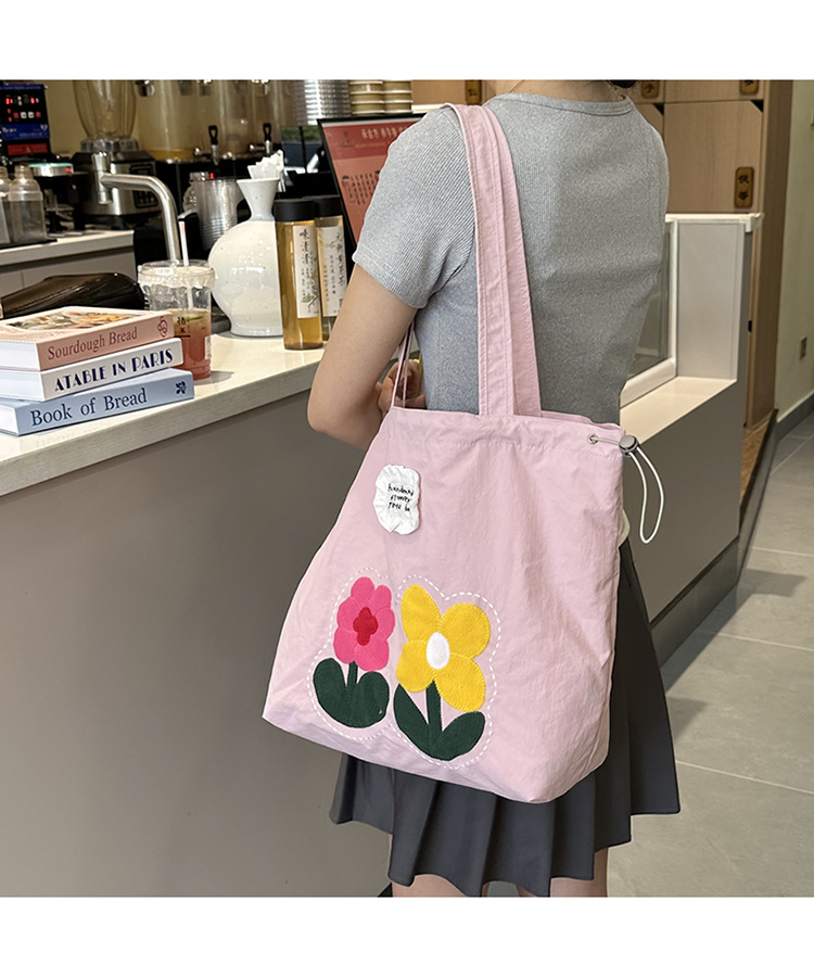 春夏新款小花布包潮流刺绣花朵托特包时尚2025ins 风包女上班通勤详情42