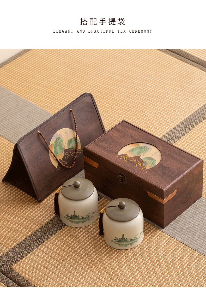 茶叶罐包装盒空礼盒装空盒子礼品盒中号通用红茶绿茶龙井商务办公详情7