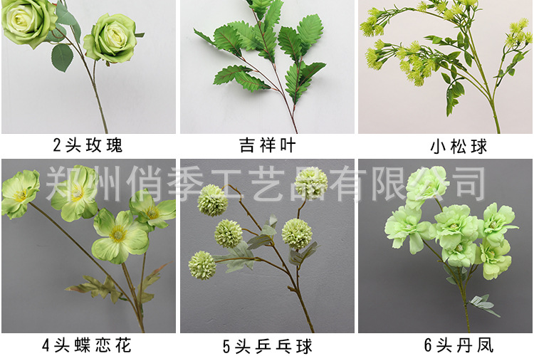 婚庆仿真花森系绿植叶子婚庆花材配叶酒店花艺装饰插花吊顶假树叶详情10