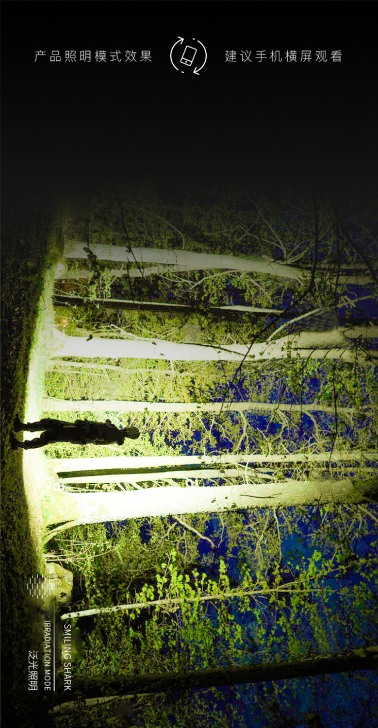 Outdoor mini keychain light, multi-speed adjustable portable lighting, flashlight, floodlight, magnetic suction work light, magnetic suction charging pic 16