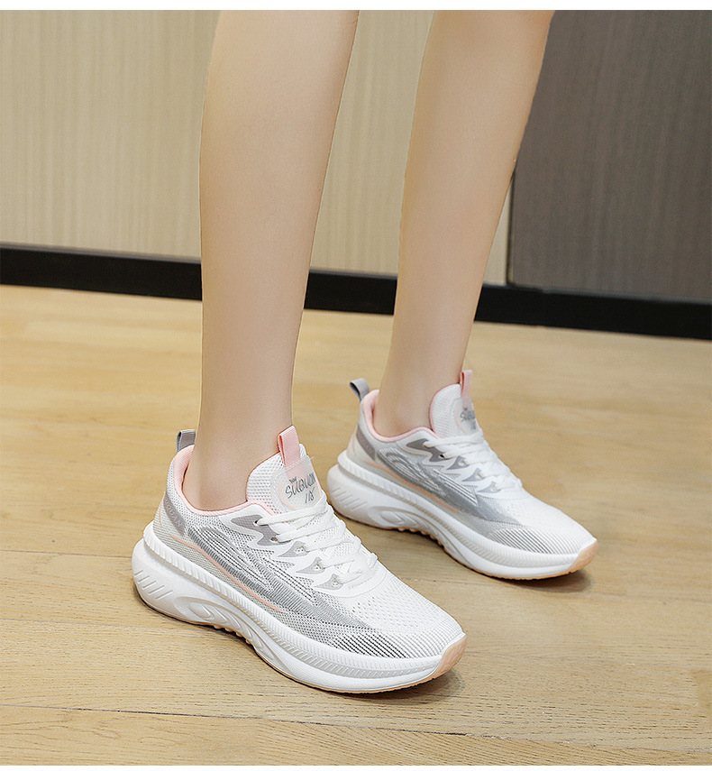 秋季新款飞织运动鞋厚底时尚透气轻便女鞋户外休闲潮鞋女跨境批发详情33