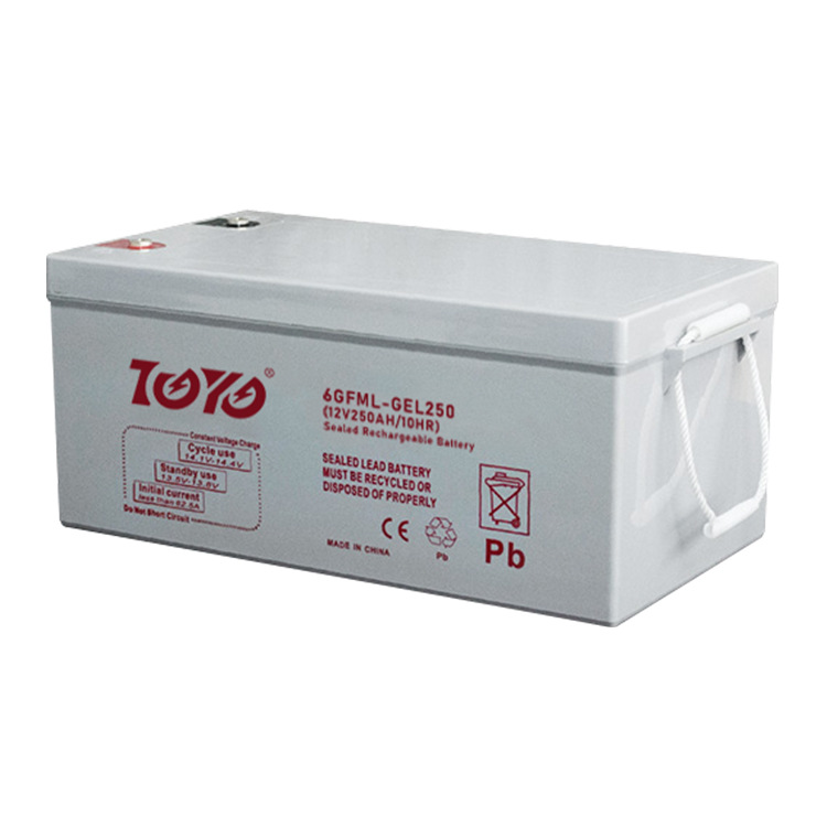 ESG factory durable 12v250AH outdoor solar system communication base station maintenance-free lead-acid battery pack pic 2