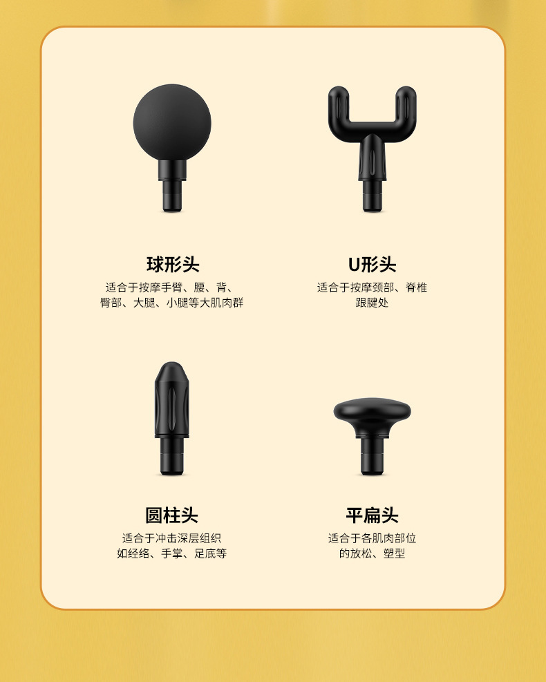 小黄鸭筋膜枪电动家用按摩器枪按摩枪肌肉放松器颈膜枪迷你筋膜抢详情16