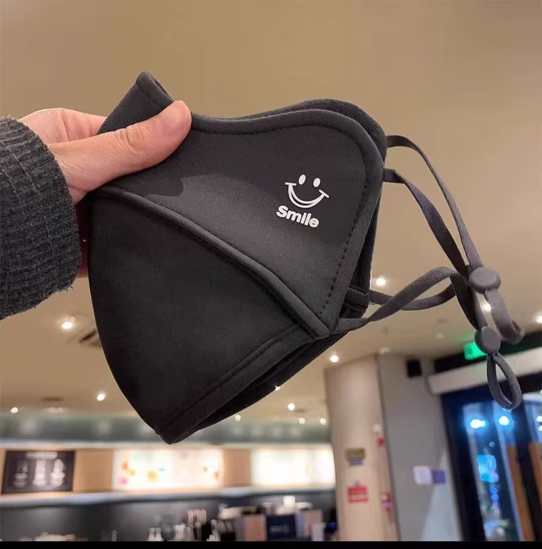 新款笑脸秋冬季加绒保暖口罩男女户外防寒防晒防风护脸骑行防雾详情8