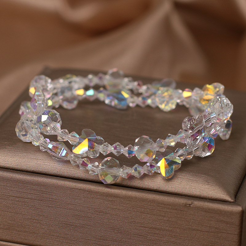 儿童水晶手链女童轻奢小众蝴蝶串珠手串学生闺蜜手环女孩生日礼物详情2