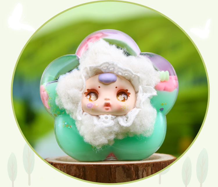 Sunny blooming Oil Leak Blind Box Cartoon Creative flower design ornament Acrylic plush ornament blind box wholesale pic 10