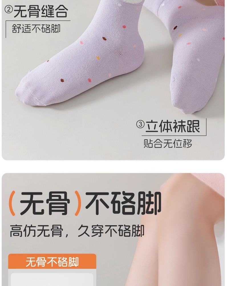 女童袜子秋冬季儿童棉袜a类中筒袜无骨防臭春秋女孩可爱卡通童袜详情6