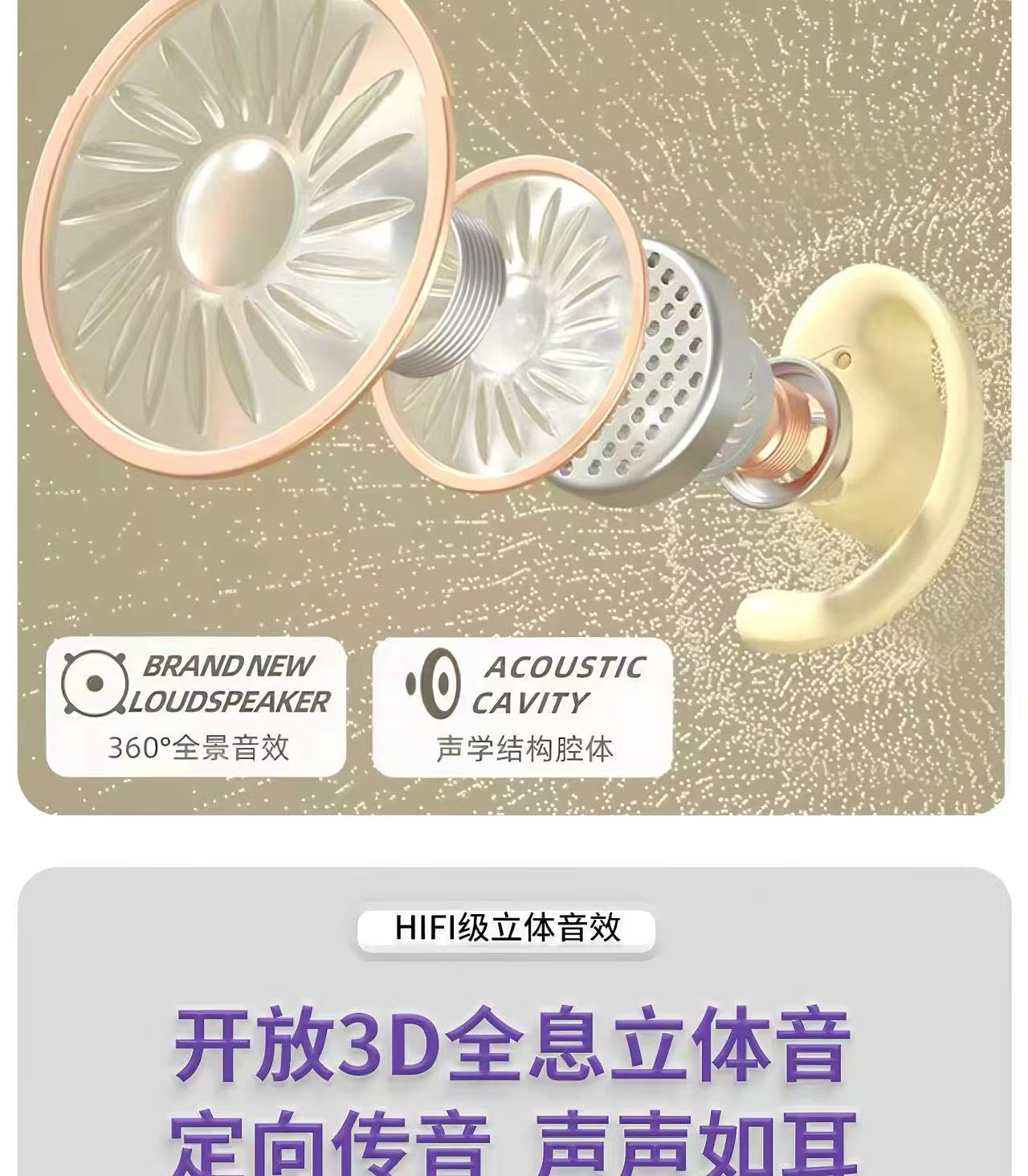 Little Coconut Ball in-Ear Wireless Bluetooth Headphones V5.4HIFI sound quality, zero latency for running and gaming, universal for all devices pic 5