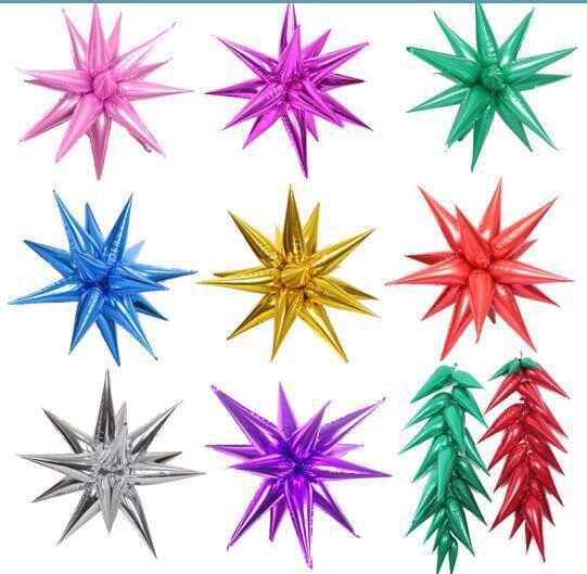 Amazon water drop aluminum film balloons, conical aluminum foil, wedding, birthday party, mall event decoration, explosive star balloons pic 10
