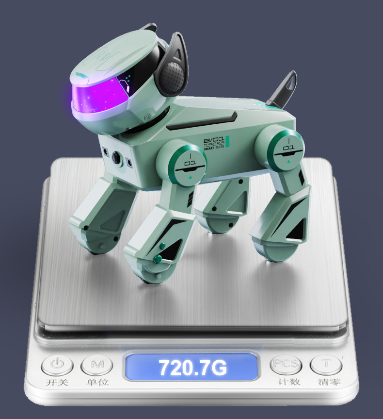 YDJ programación multifuncional cantando y bailando control remoto máquina perro AI inteligente interactivo preguntas y respuestas perro mecánico juguetes para niños pic 30