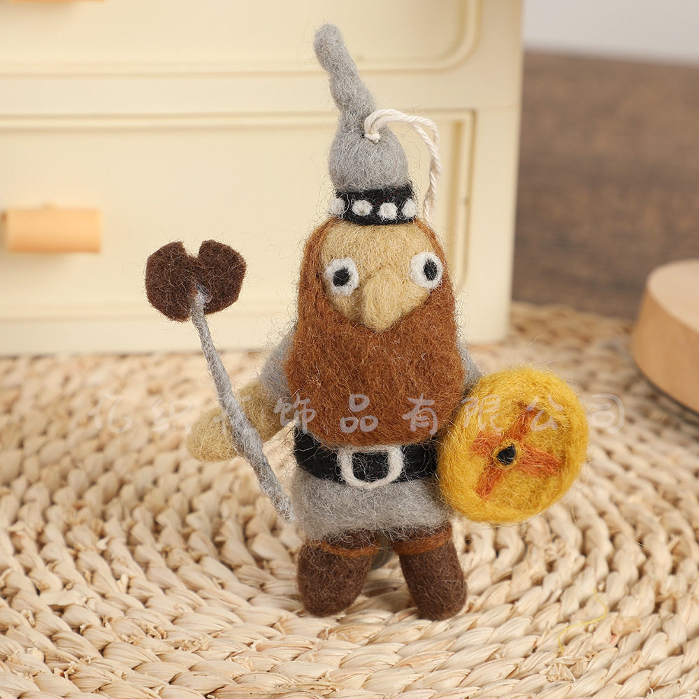 A collection of Korean-style Nepalese pure felt pendants, creative figurines, pendant bags, InS-style pendants, keychains and accessories pic 10