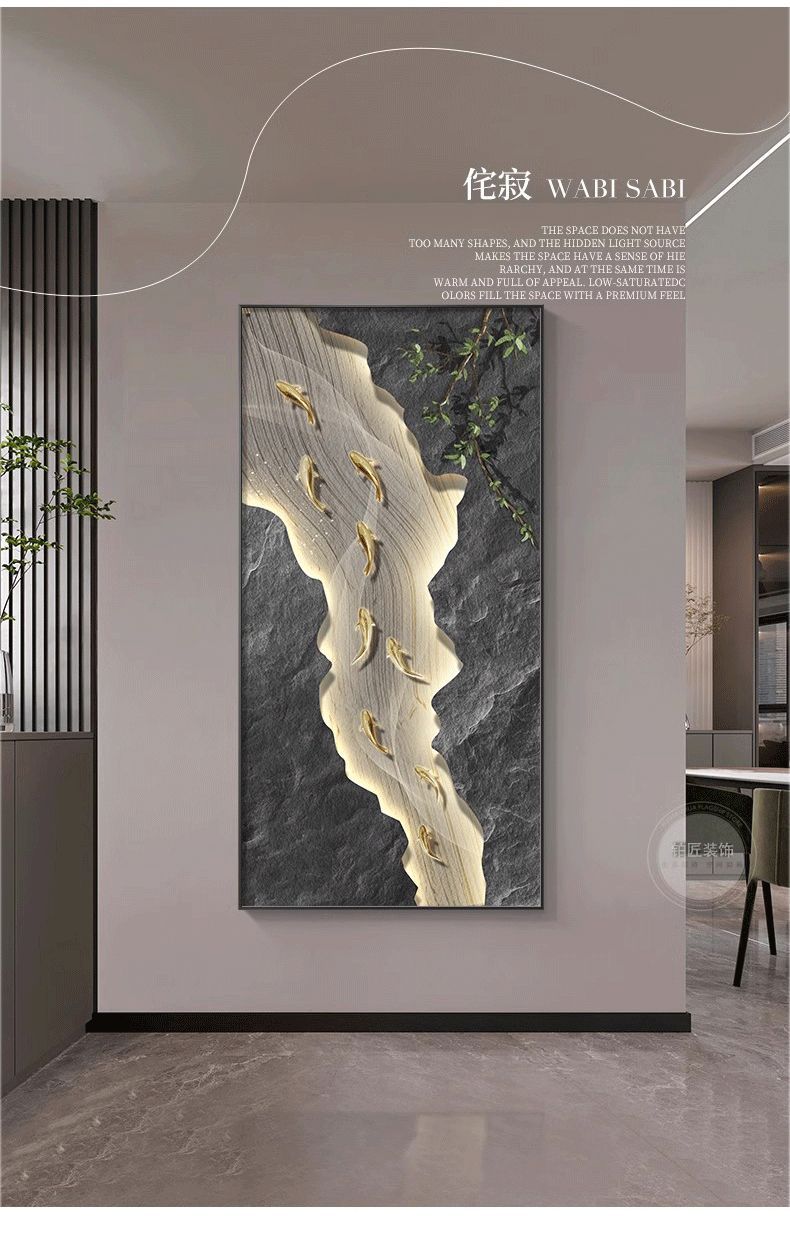 入户门玄关装饰画轻奢高级简约画正对门高档走廊挂画过道客厅壁画详情4