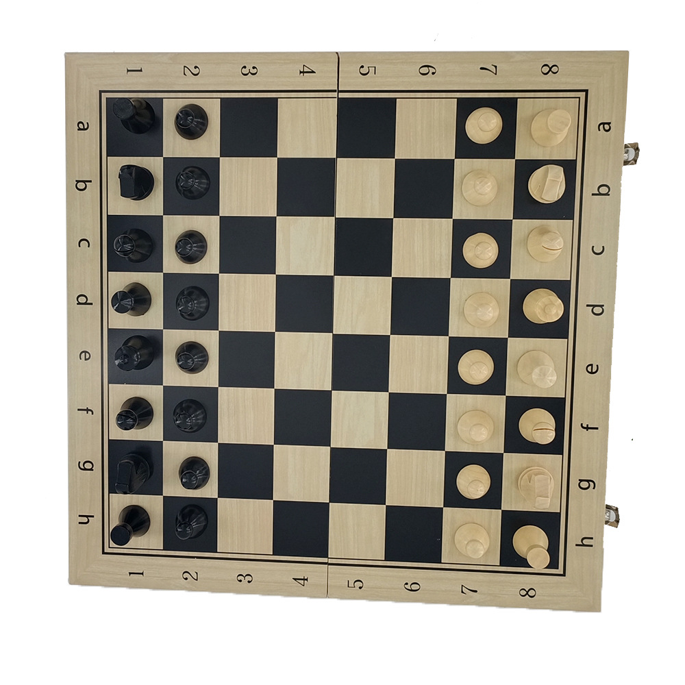 39cm international chess board game toy, game entertainment party, wooden factory direct sales and wholesale, portable and foldable pic 1