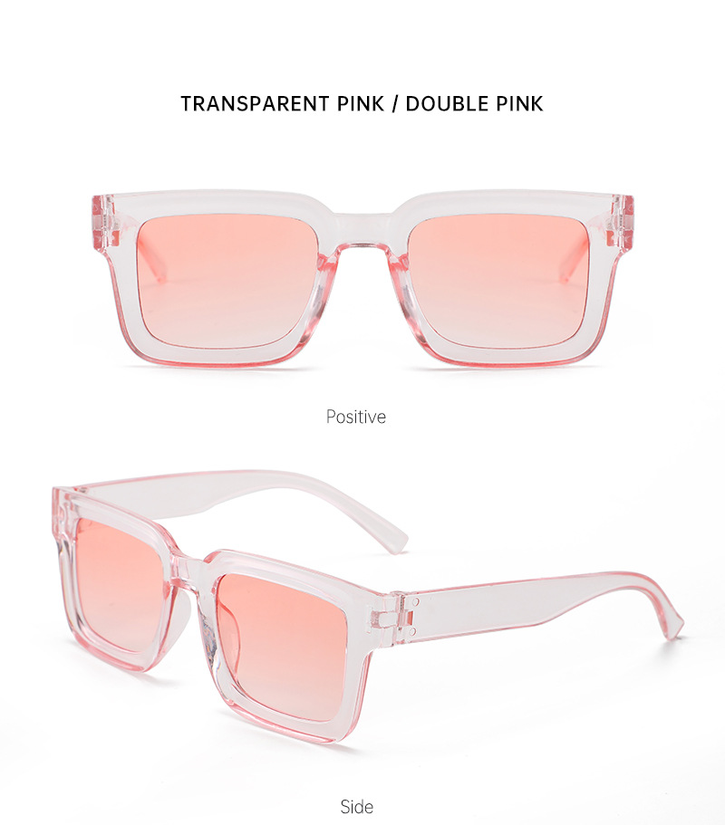 Small-framed concave-convex sunglasses, square for taking photos, UV protection, Korean-style sunglasses, trendy, natural and versatile, sunshade sunglasses pic 17