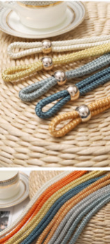 Cross-border spot wholesale, simple and non-perforated curtain ties, pull-out binding ropes, curtain buckle accessories, factory direct sales pic 5