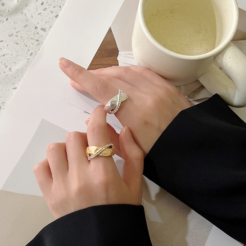 亚马逊百搭新款戒指活口环形高级时尚潮流女士金属首饰欧美批发详情11