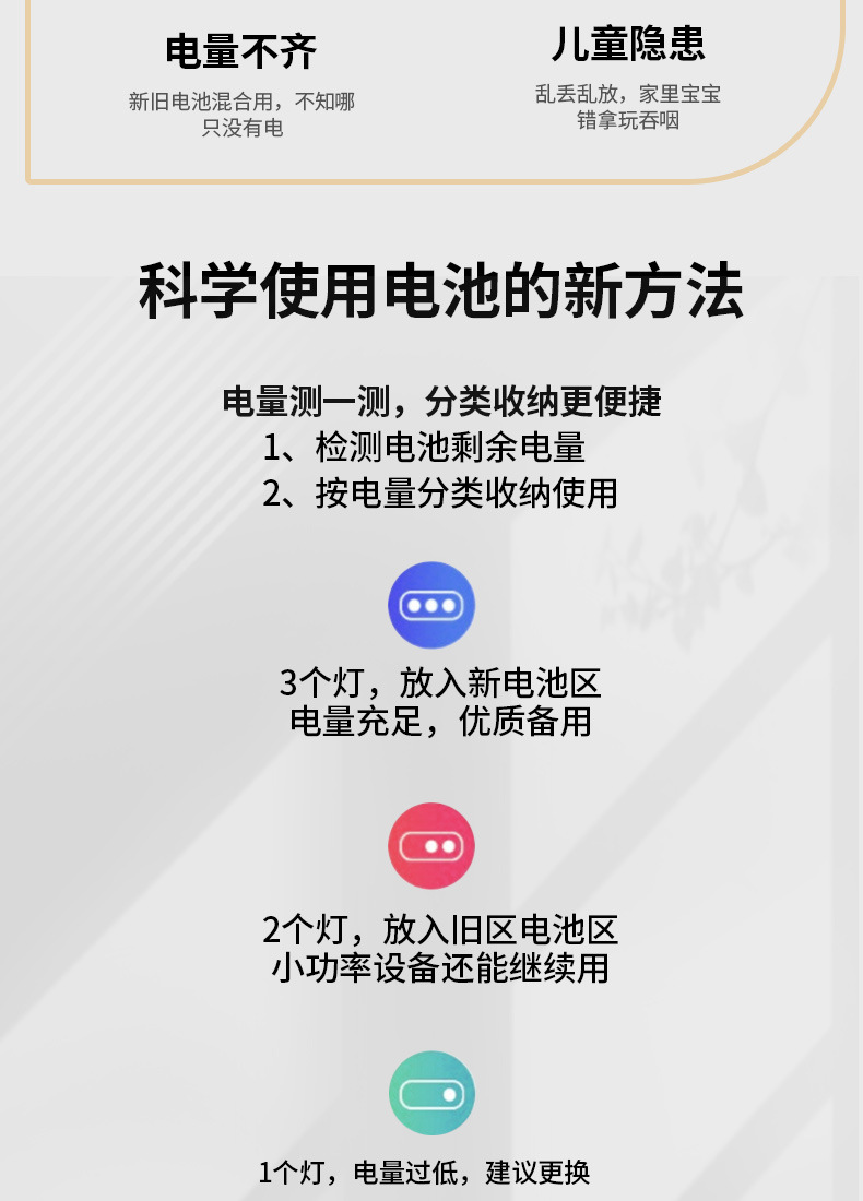 Battery storage box, No. 5 and No. 7 universal waterproof plastic transparent storage box for lithium batteries pic 3