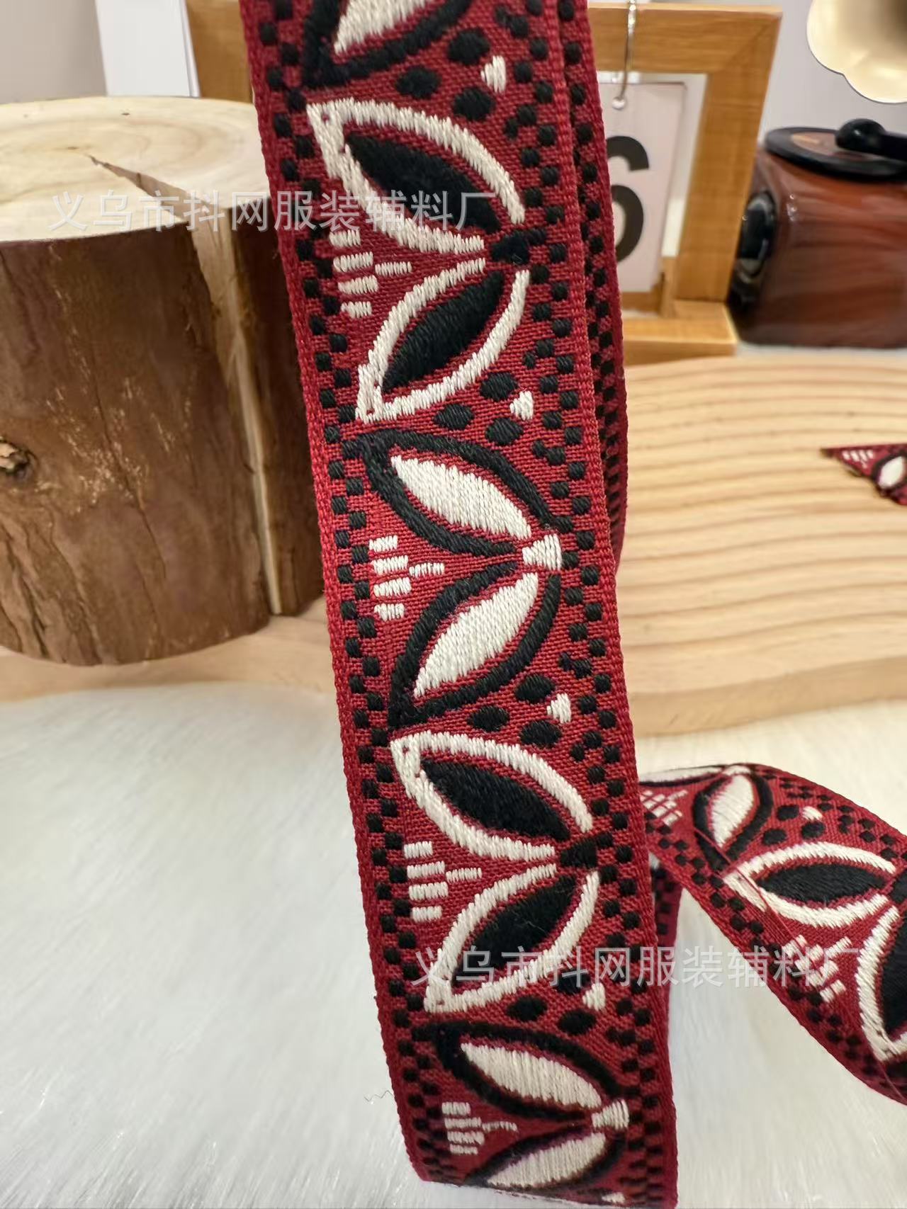 3.1cm flying saucer ethnic style jacquard embroidery webbing gift box packaging tape edge wrap tape performance costume accessories from the manufacturer pic 11