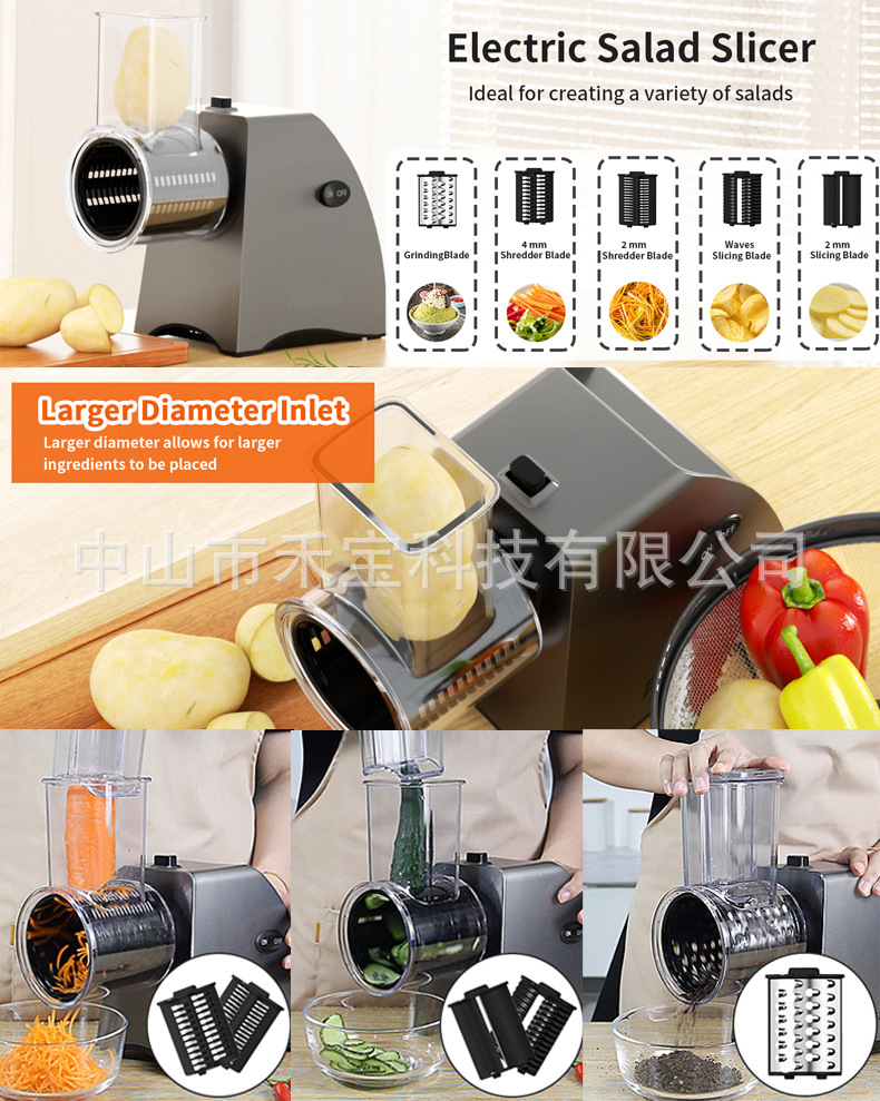 Cross-border vegetable cutter slicer - multi-functional automatic vegetable cutter Slicer for slicing pic 2