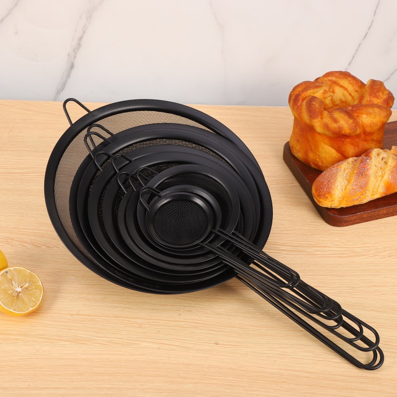 不锈钢手持筛子面粉筛果汁豆浆过滤网筛漏勺塞子油捞家用烘焙工具厨房滤网详情4