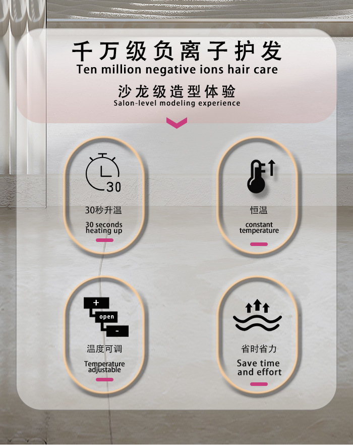 科美男女通用速热加宽电夹板沙龙级懒人大波浪卷发棒内扣卷直发器详情3