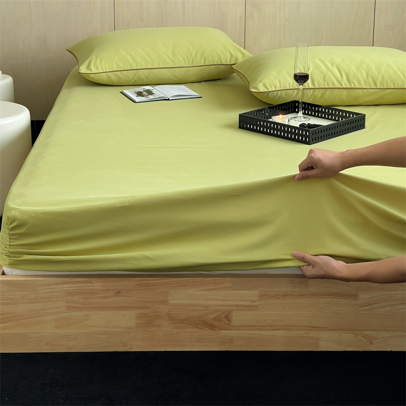 Long-staple cotton single item, all-cotton brushed quilt cover bed, simple pigment color pure cotton autumn and winter 1.8m bedding pic 145